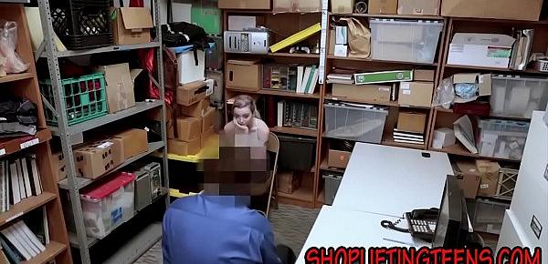  Caught teen fucked over desk